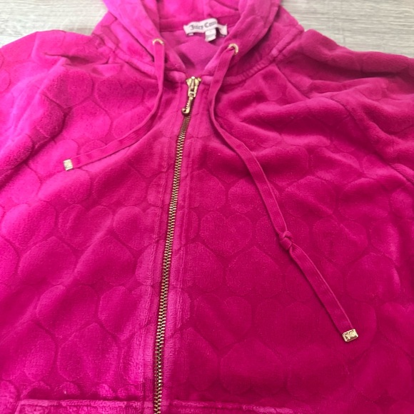 Juicy couture heart print set 2 piece tracksuit sweater jogger pants deadstock - Picture 6 of 13